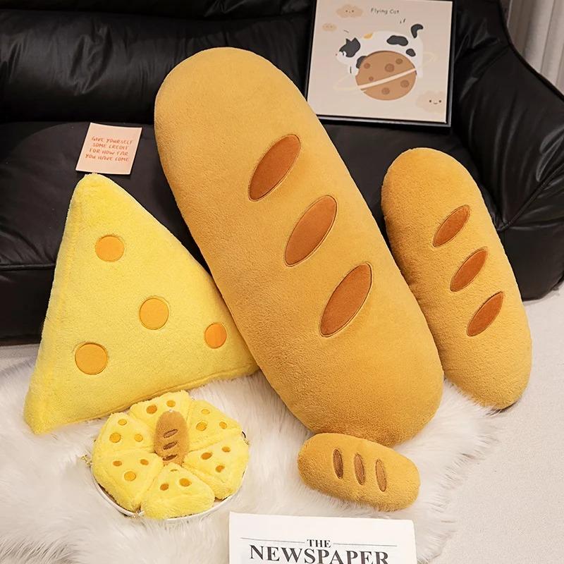 Cute Baguette Bread Plush Pillow Soft Stuffed Long Pillow for Sleeping Sofa Decor Gift