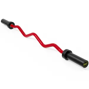 Garvee International Games EZ Twist Barbell 47 Inch – 20LB Sturdy Steel, 700LB Capacity, Ergonomic Curved Bar, Diamond Knurl for Biceps & Triceps, Home Gym Strength Training, Fits 2-Inch Plates