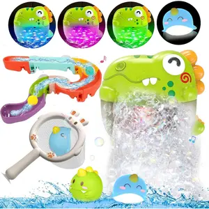 Light Up Dinosaur Bath Toys for Kids Age 1-3 4-8, Bath Bubble Machine Toy with Music Toddler Summer Toys Bubble Maker for Bathtub - Floating Animal Water Toys Boy Girl Birthday Giftfidget toys