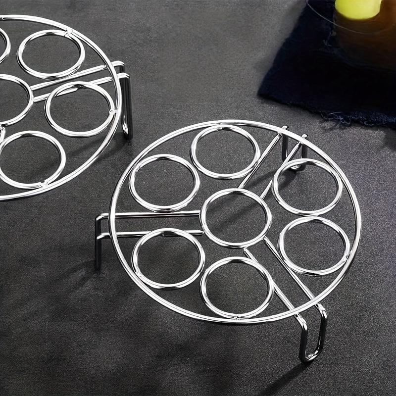 Thickened And Reinforced Stainless Steel Steaming Rack, Multifunctional Adjustable Height Steaming Frame, Extra Thick Stainless Steel Pot Rack, Heat-Resistant Steaming Mat, And Storage Solution for Cookware