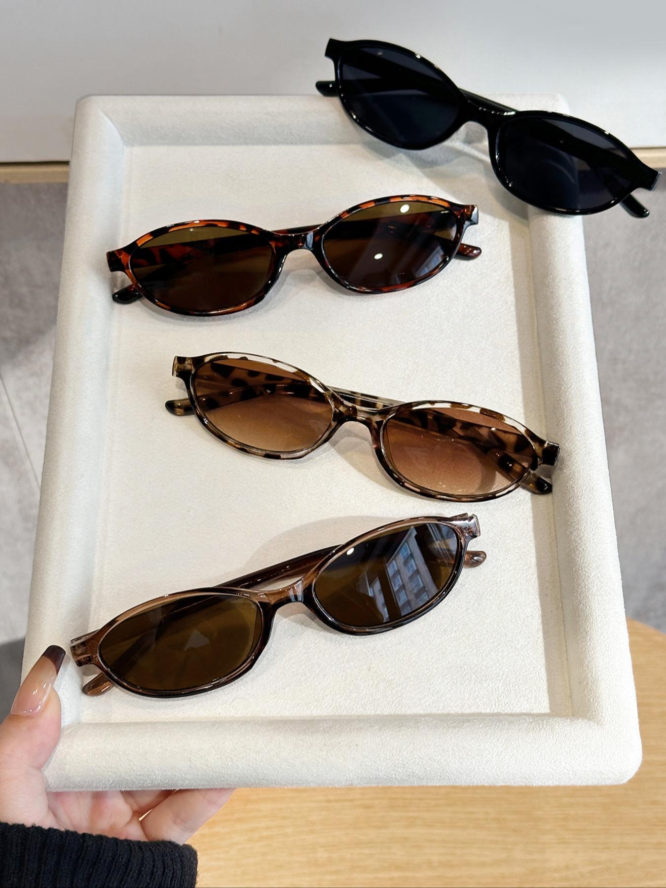 4 Pairs of Stylish Accessories, Versatile Set for Everyday Use, Perfect for All Occasions and Trendy Styling Sunglasses, Trendy Casual Sunglasses