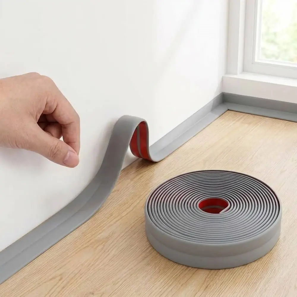 5m Self-Adhesive Flexible Corner Protector, PVC Decorative Strip, Ceiling Seam Cover, Wall Angle Guard, Easy Install, Door Table Edge Protection