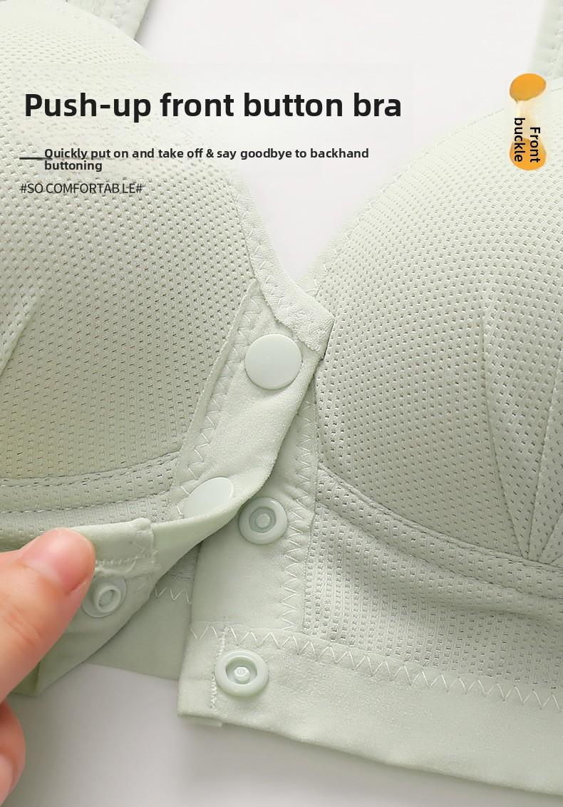 Supportive Seamless Front Closure Nursing Bra For Women Plus Size Wireless Maternity Bralette Breathable Comfort Lingerie Adjustable Hook Underwear 6/3 Pack Mother's Day Gift -RR
