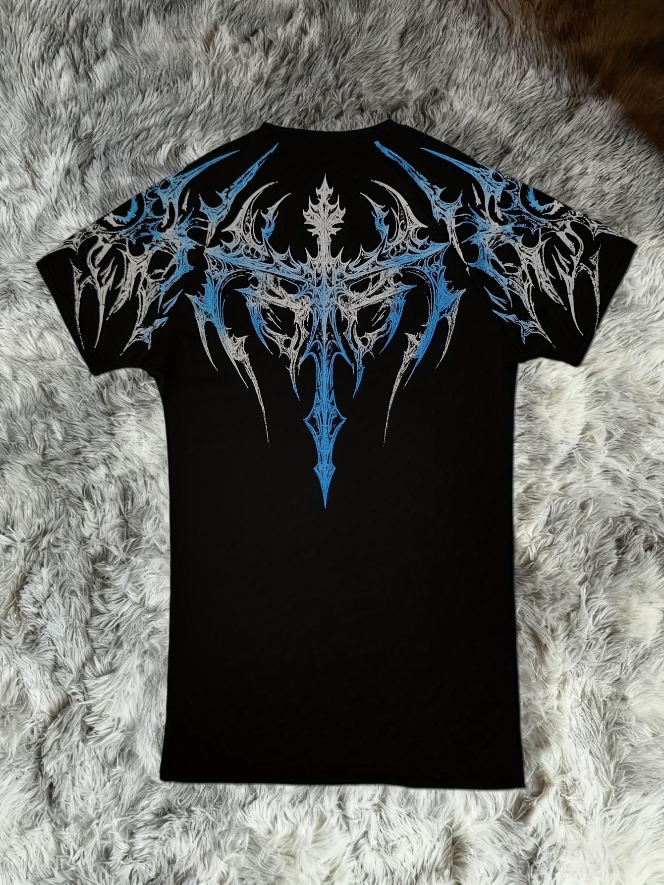 Men's Compression Short Sleeve T Shirt S XXL High Elasticity Muscle Fitness Shirt Unisex Black Tight fitting Red Geometric Muscle Texture Quick drying Moisture wicking for Workouts Yoga Beach Gym Tees Athletic Apparel