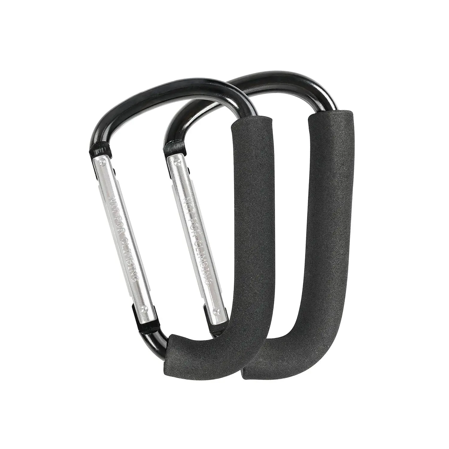 Stroller Hooks, 6.3" Large Stroller Clip, 2 Pack Stroller Hooks  Hanging Bags and Shopping, Stroller Accessories  Mommy, Large Carabiner