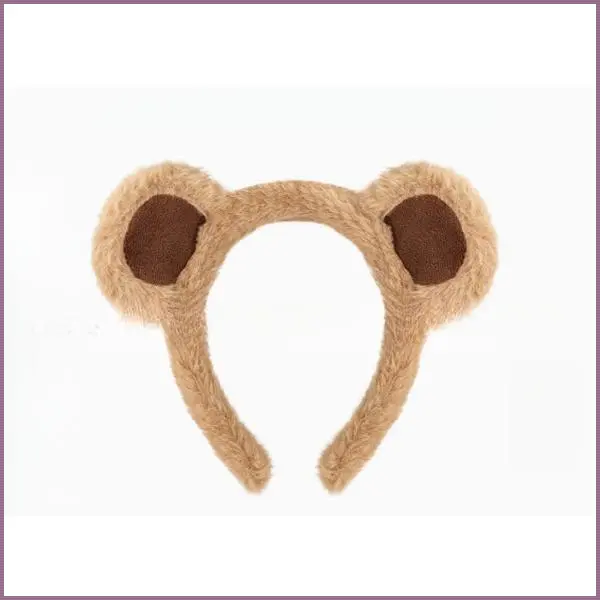 🐻 Cute Bear Ears Headband |   Multi-use Cosplay Hair Accessory, Great for Halloween Costumes, Skincare Routine & Daily Face Washing Makeup ✨