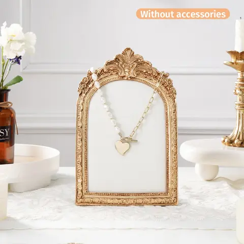 Resin European Vintage Elegant Fashion Arch Frame Jewelry Display Stand, Multiple Sizes Available, Suitable for Necklaces, Bracelets, Earrings