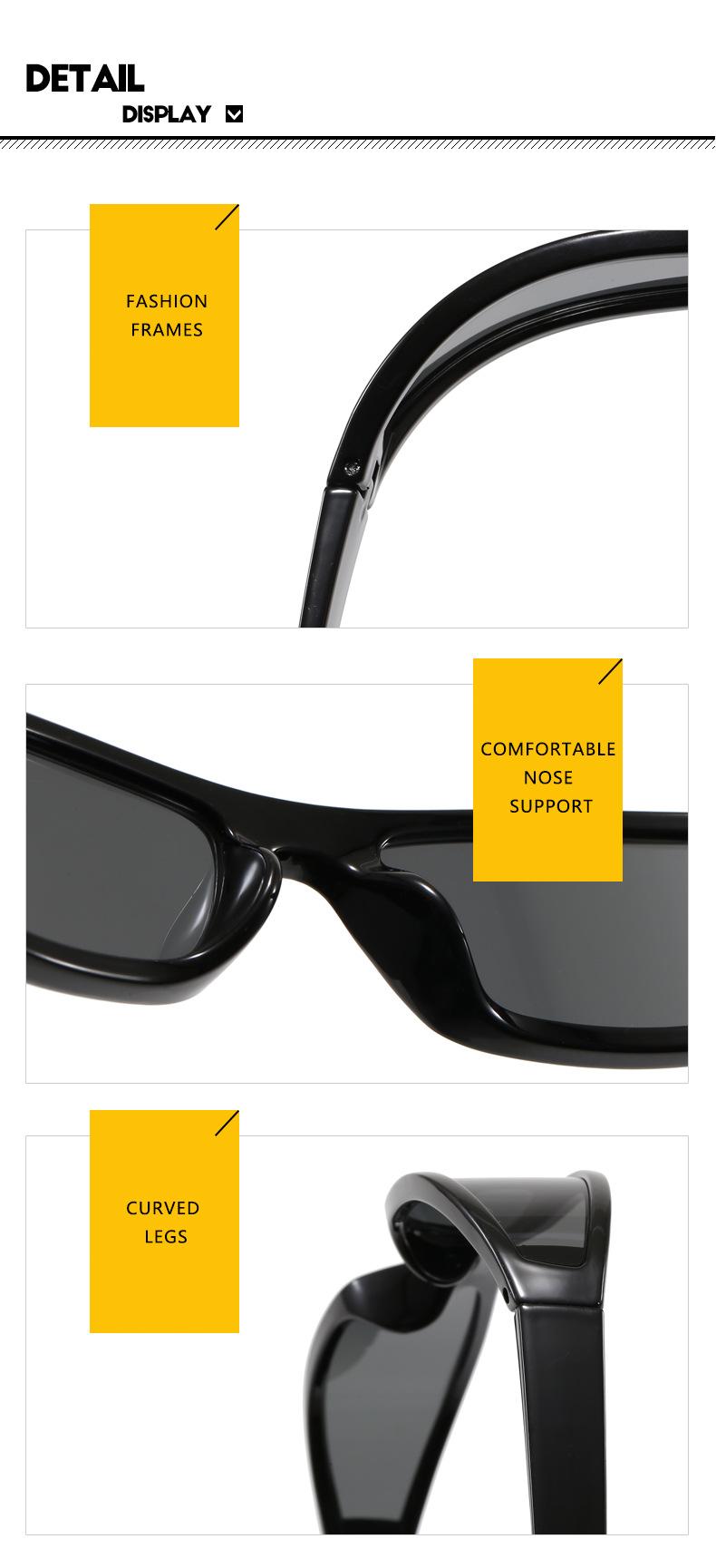 Y2K Wrap Around Futuristic Sunglasses for Women Men | UV400 Protection 2000s Cyberpunk Sport Sunglasses, Trendy Slim Shield Shades for Streetwear Festival Daily Wear