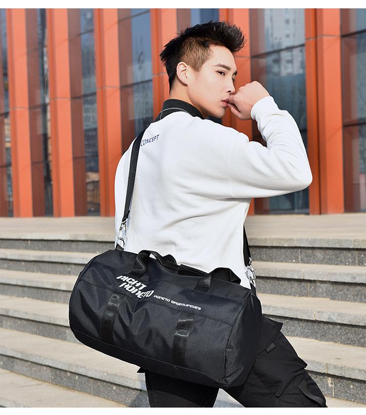 Fitness Bag Men's Wet and Dry Separation Training Sports Backpack Hand Luggage Short-Distance Travel Bag Women's Large Capacity Swimming Bag