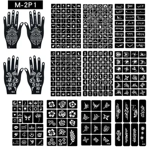 Unisex hollow tattoo stencil kit with delicate lines. Great for creating small tattoos with tattoo stickers. Waterproof & durable, friendly for beginners to make body art.