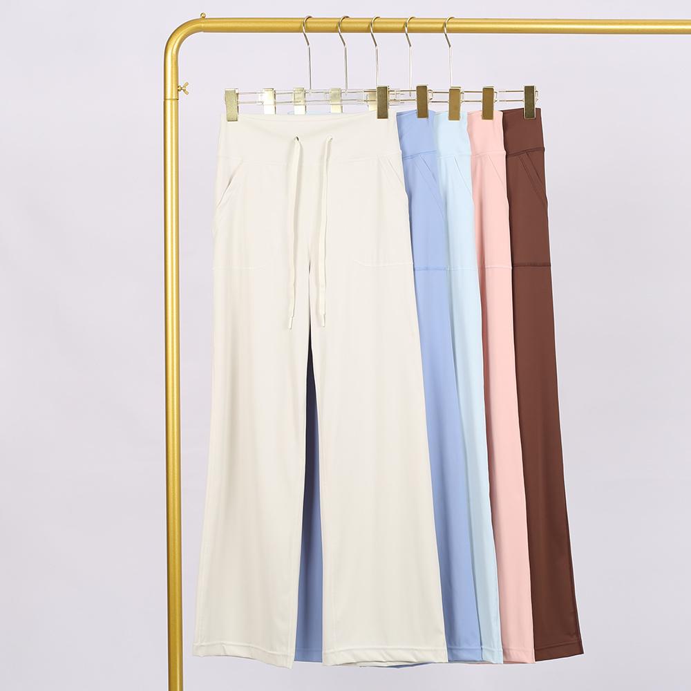 LULU Elegant Women's Straight-Leg Pants: A flattering, tailored fit perfect for both athletic and casual occasions, suitable for all seasons, and expertly crafted.