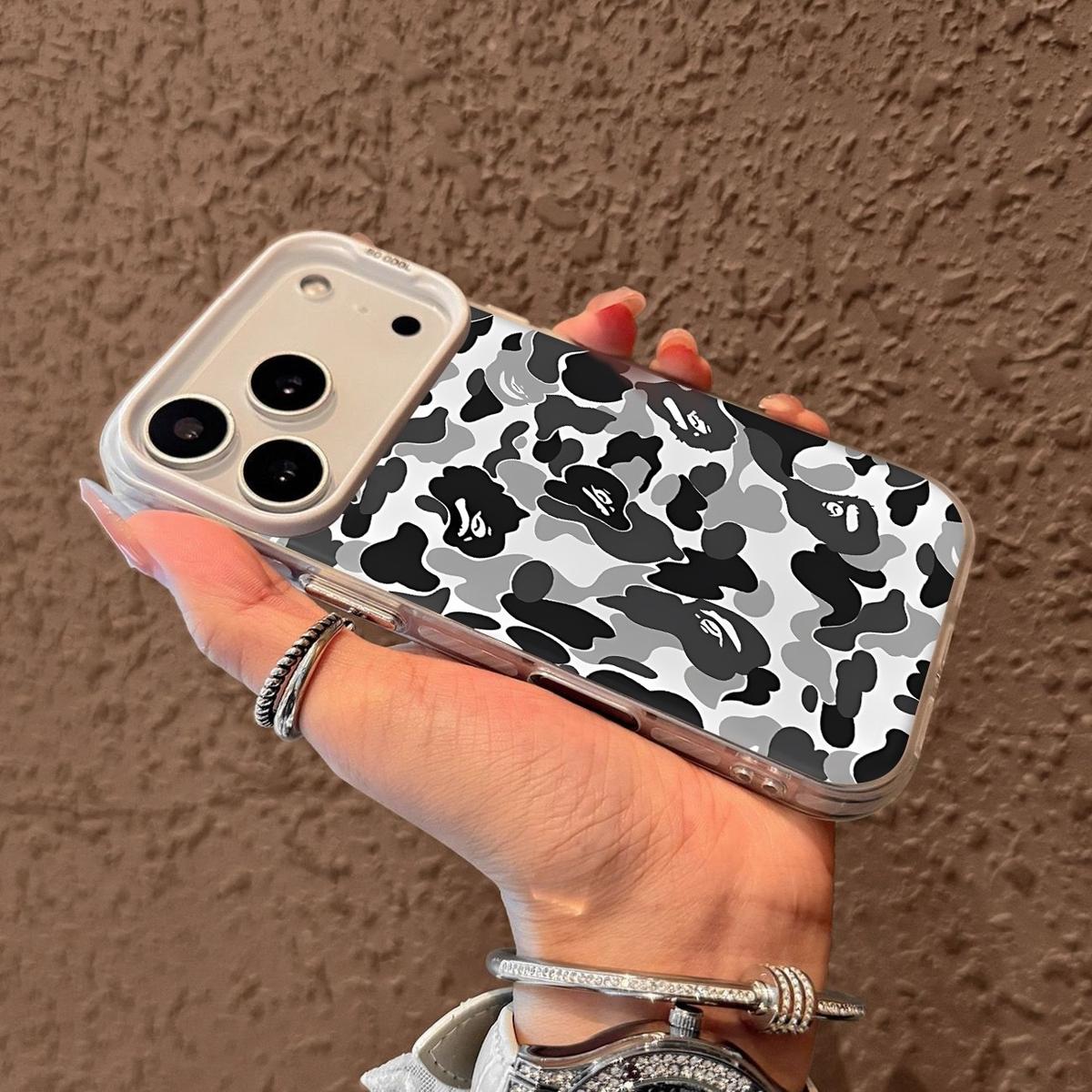 YR-10 pattern Phone Case, IMD Material Black, Suitable for iPhone 17 Pro Max 17Air, 16,11, 12, 13 Pro Max, 14 Pro Max, and 15, Design Black Friday LB Protectors