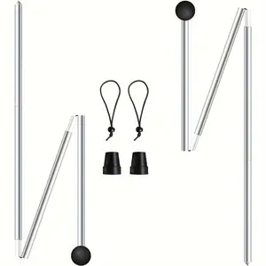 Beach Tent Canopy with 2 Aluminum Alloy Poles, Durable Beach Umbrella Support Rods, Ideal for Outdoor Shade Solutions, Portable Canopy