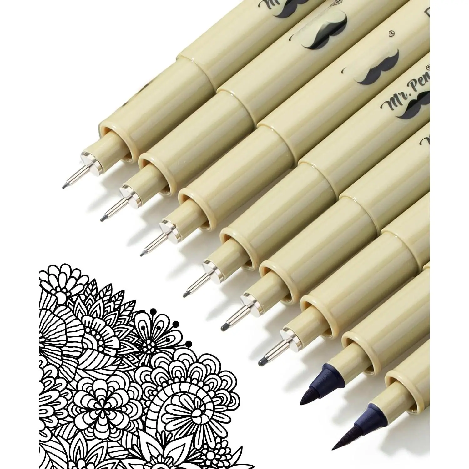 - Art s, Multiliners, Fineliner Ink s | Set of 8 Technical Drawing , Pigment , Fine Point, Black, , for Art Watercolor, Sketching,  Drawing