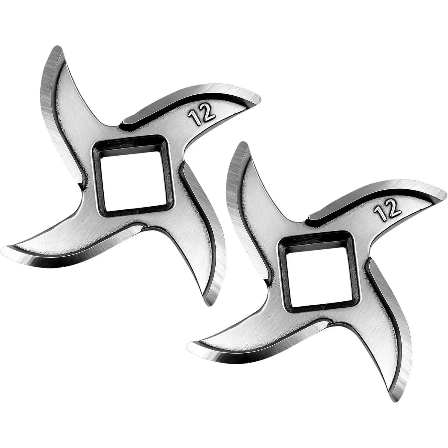 #12 2 count Stainless Stee Meat    - Universa   for Electric & Manua Meat Grinders Check Size & Shape Before Purchase