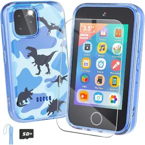 Kids Smart Phone, 3.5" Touchscreen Kids Phone Toys for 3 4 5 6 7 8 9 Year Old Boy, WiFi Educational Toddler Learning Phone with Dual Camera, Music Player, Game, Christmas Birthday Gifts for Age 3-9