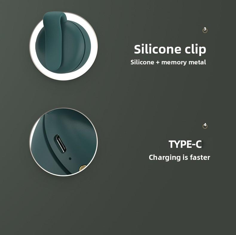 3-in-1 Rechargeable Neck Fan, Wearable Waist Fan, Handheld Fans, Suspended Collar Cooler & Phone Cooling Fan Blows Cold Air, Bladeless Silent Turbo Mini Fan Clip with 66min Fast Charge, Portable Travel Essential & Outdoor Accessory