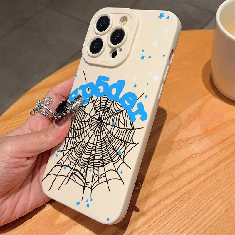 Spider Web Pattern Phone Case, Anti-drop Cellphone Protective Case, Total Protective Shockproof Mobile Phone Cover for iPhone, Casing for iPhone 16 15 14 13 12 11 Pro Max Plus