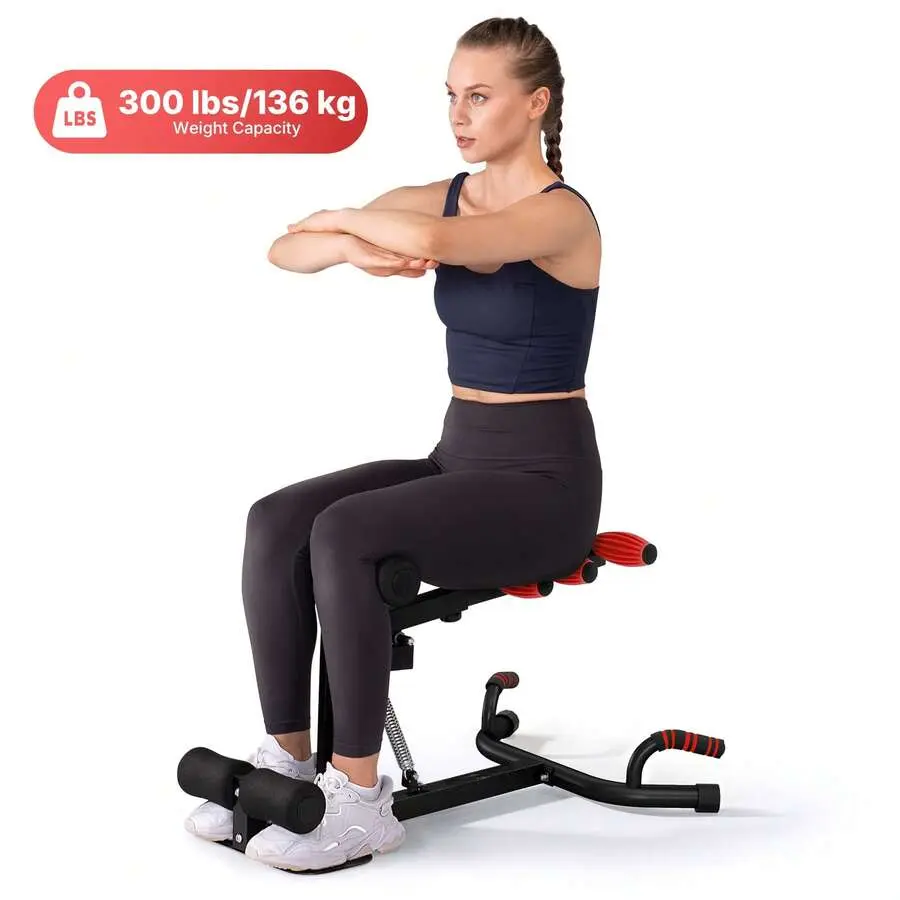 Deep Squat Machine, Adjustable Glutes Trainer Machine, Core Leg Push Up Workout Machine For Home Gym