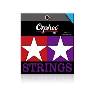 Orphee M6 Electric Bass Strings, Carbon Steel Hex Alloy + Nickel, High-Quality Sound, Durable Design, Perfect for Musicians