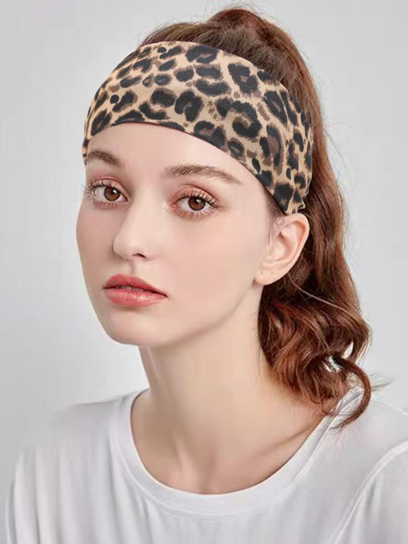 Leopard Pattern Hair Tie, Casual Versatile Hair Accessories for Women, Minimalist Headwear Suitable for Thick Hair, Fashion Hair Accessories for Party, Fitness, Daily Clothing Decor