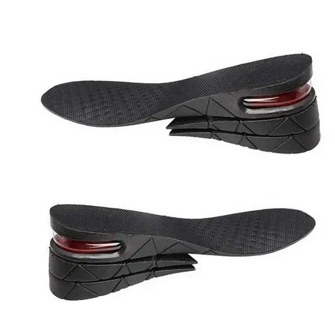Unisex Adult Upgraded Height Lift Insoles (1-Pair) - 100% Quality Fiber Woven Breathable Mesh, Vent Holes for Fresh Feet, Shockproof Support, Invisible Shoe Insert for High-Top Shoes, Party Bag Gift Essential
