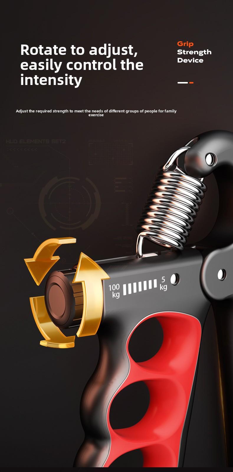 Herringbone Five-Finger Grip Strengthener Electronic Model Counting Grip Strengthener Arm Strength Training Finger Trainer Sports Equipment