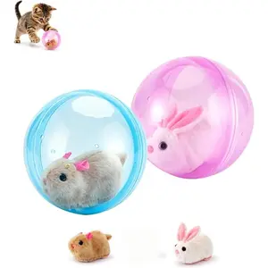 Electric 360° Self-Rolling Interactive Dog & Cat Ball Toy - Automatic Moving, Smart Obstacle Avoidance, ABS, Bite Resistance, Built-In Silent Motor, Anxiety-Easing Indoor Toy for Small Pets