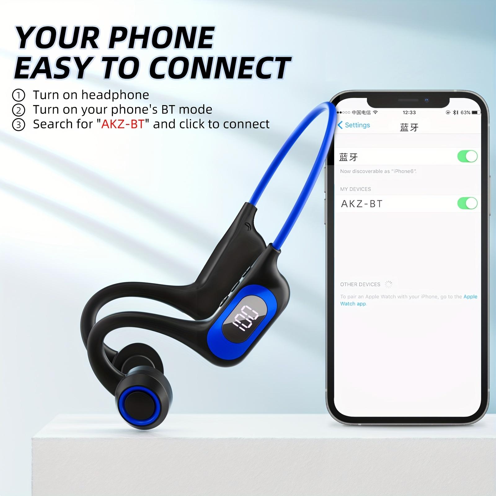 Open-Ear Bone Conduction Wireless Headphones, Sweatproof with Built-in Mic and TF Card Slot - Ideal for Running, Gym, Hiking, and Cycling, Gym Headphones noise cancelling airpods 4 cases short throw portable smart projector