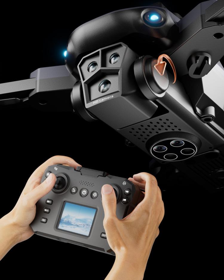 2025 Self-Screen Mini Drone with 4K Professional Camera Built-in HD Display Remote Control Aircraft for Elementary Students and Young Beginners