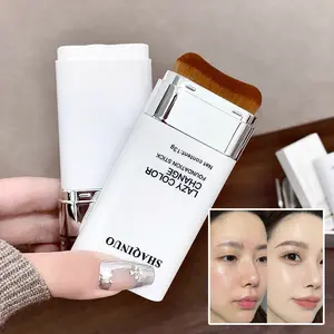 1pcs Lazy Color-Changing Foundation Stick, Smooths Skin Tone, Reduces Fine Lines, Lightweight, Non-Caking, Perfect for Beginners, Holiday Gift
