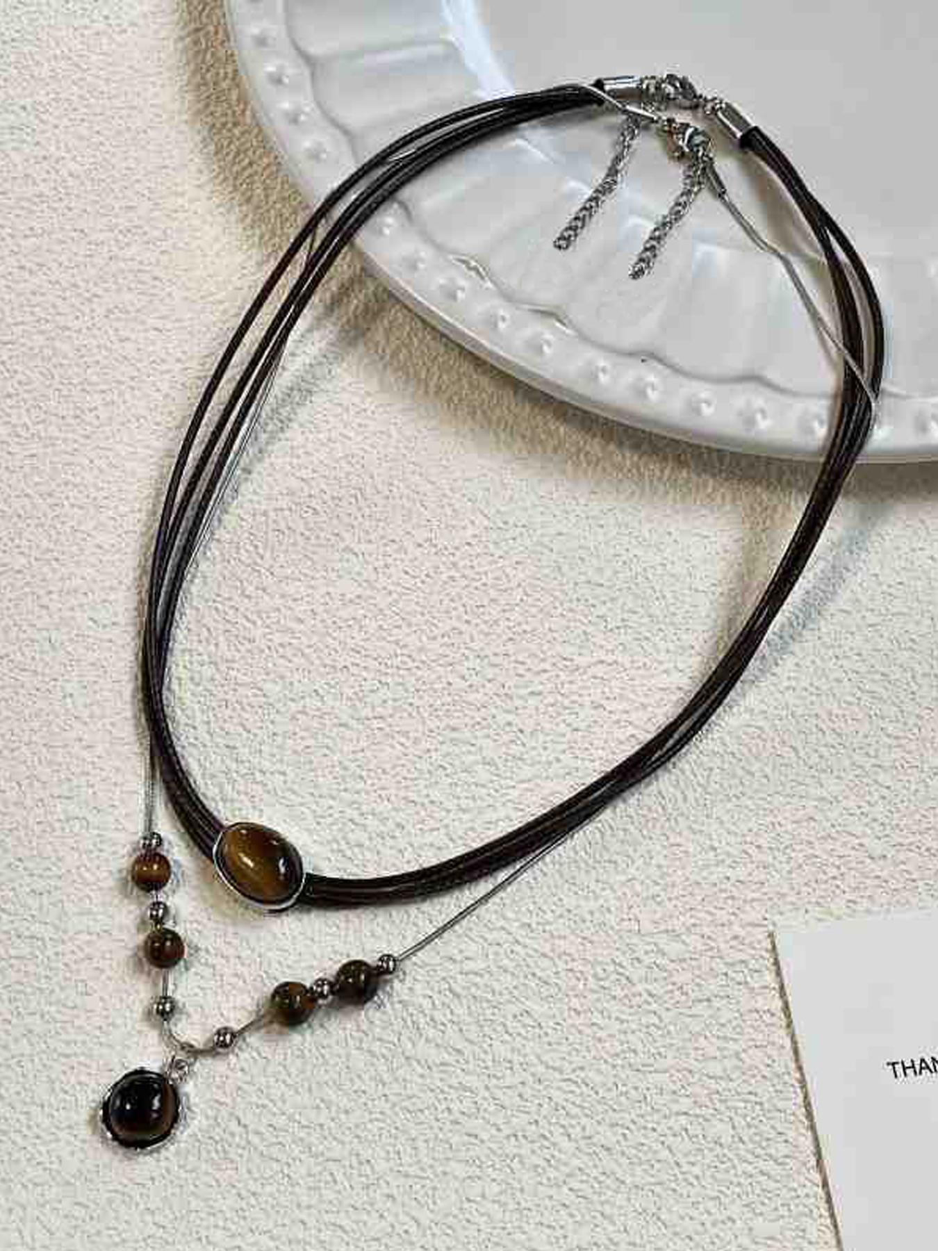 Women's Vintage Statement Necklace, Elegant Necklace, Fashion Jewelry for Party, Daily Clothing Decor, Trendy All-match & Exquisite Jewelry for Birthday Gift