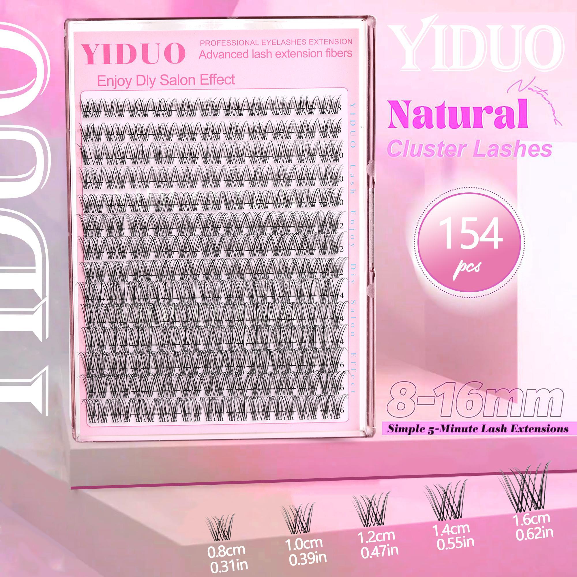 Natural Look Eyelash Extensions, 1 Box Individual DIY Cluster Lashes, Self-Application Curly False Eyelashes for Women & Girls, False Lash Clusters, Eye Makeup Cosmetic