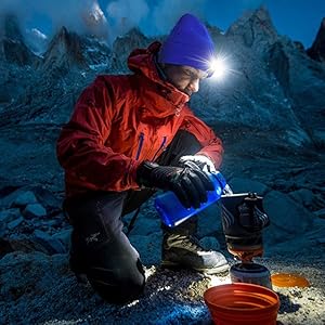 Unisex Beanie Hat with Light, USB Rechargeable LED Headlamp Hat Night Light Cap Christmas Stocking Stuffers Gifts for Men Dad Father Husband