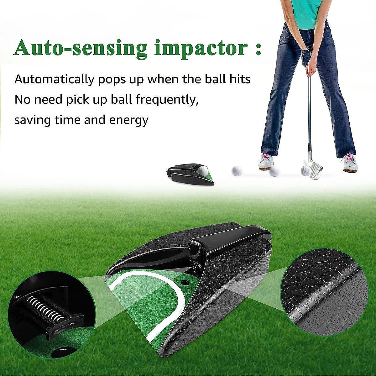 Golf Putting Returner without Battery, 1 Count Portable Golf Putting Returner, Golf Automatic Putting Cup, Training Accessories for Daily Use, Golf Accessory, Golf Equipment