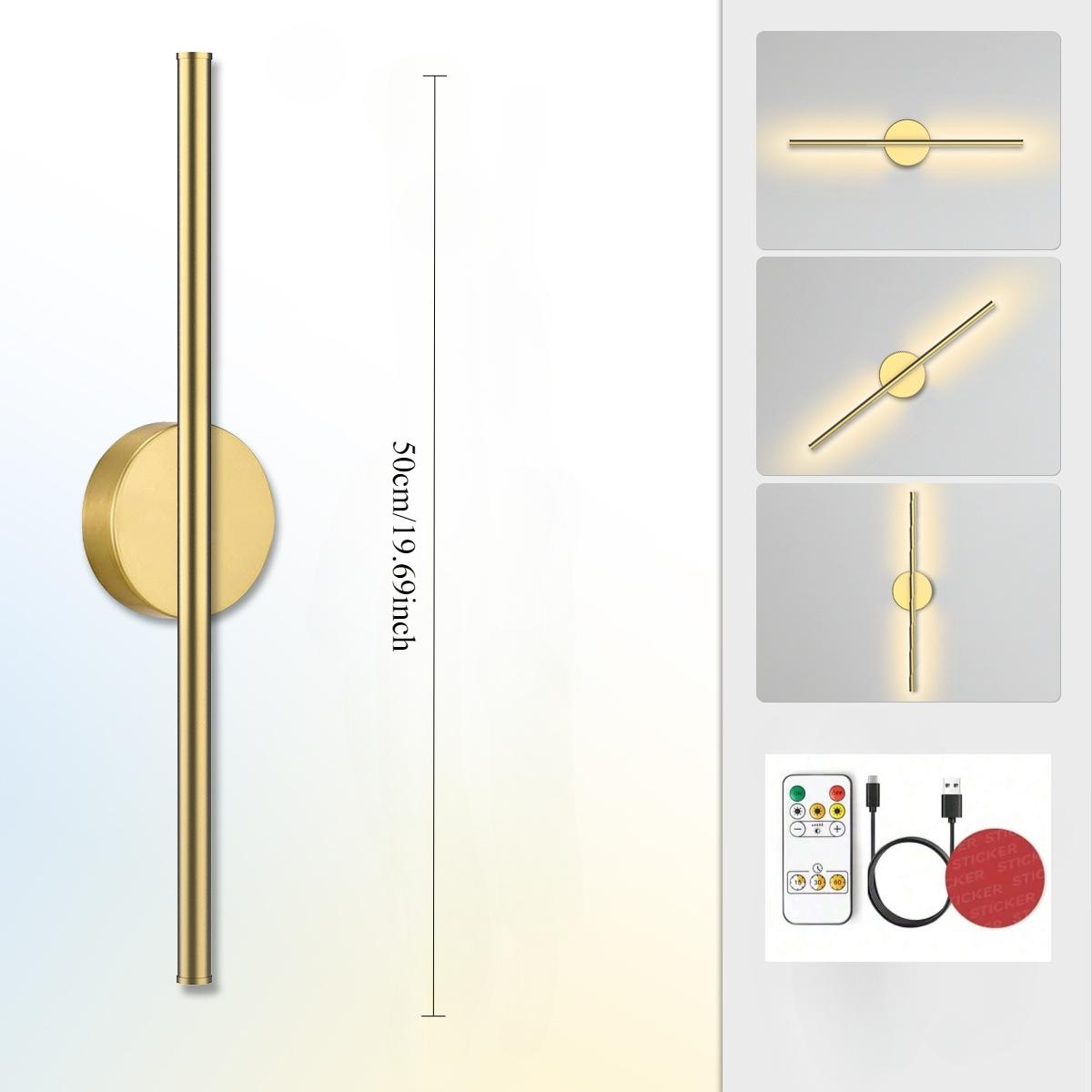 Battery-Powered Wall Lamp with Remote Control, LED Wireless Wall Light for Bedroom and Hallway, Adjustable Brightness, Low Voltage, Home Decor Lighting