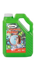 Metal Portable Multifunctional Bubble Making Machine, Professional Automatic Bubble Maker with High Output for Outdoor/Indoor Use, Wireless Remote Control (Black)