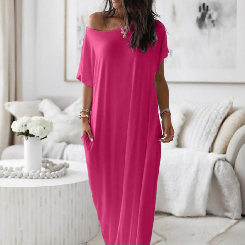 Women's loose casual striped dress, roundneck short sleeves comfortable home wear,elegant Victorian style for autumn and winterSeasons