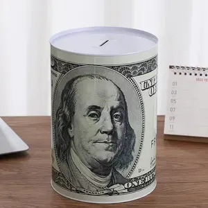 High-Profile Dollar Pattern Storage Tank, Rural Style Storage Tank, Perfect Gift for Boys and Girls, Ideal for Festive Occasions