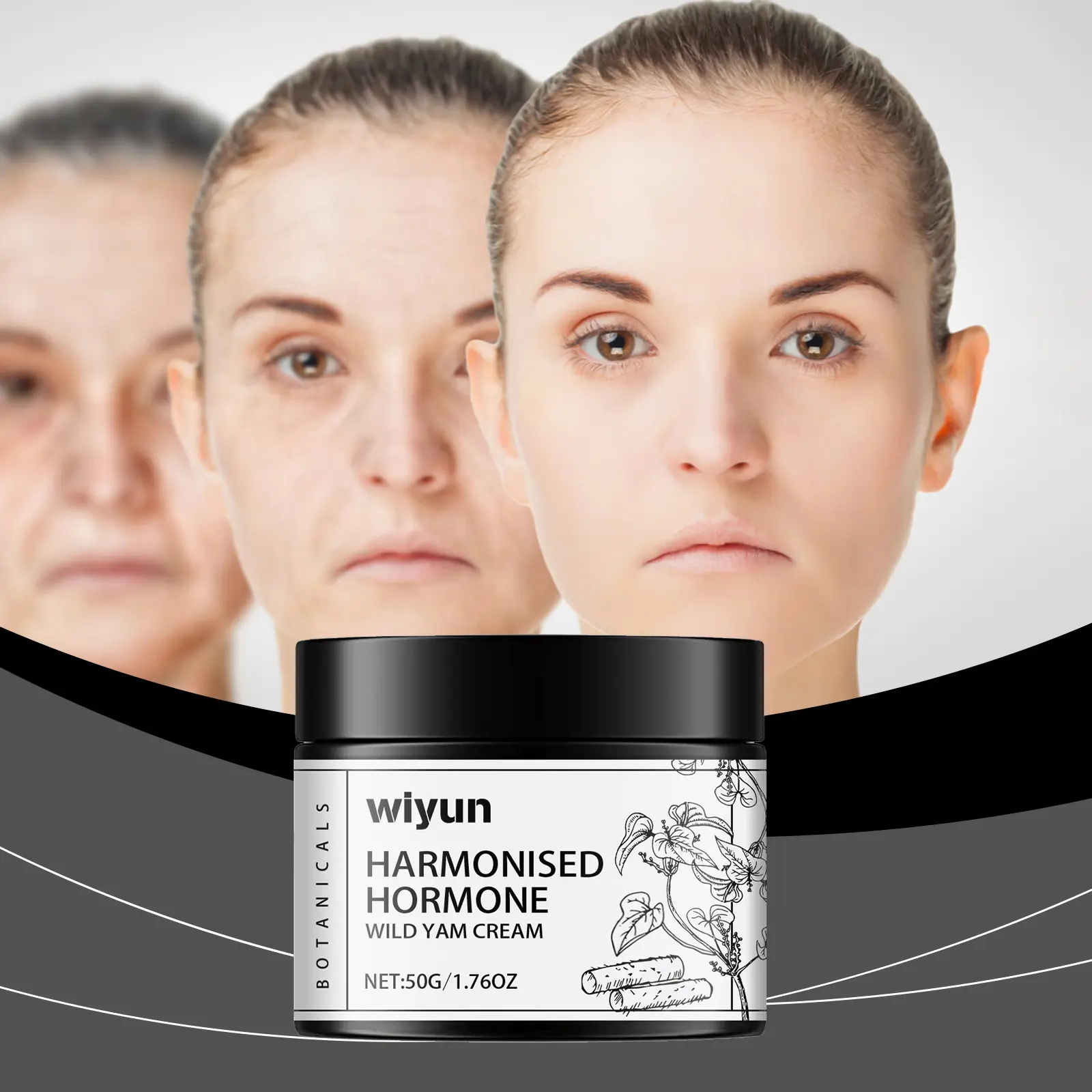 Wiyun Wild Yam Cream, Body Care Improves Skin Moisturizing Moisturizing Massage Care Yam Cream