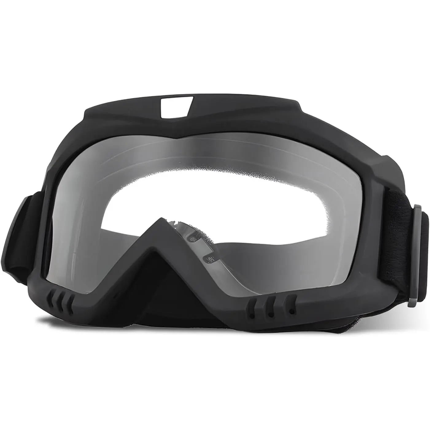 Dirt  Goggles, Windproof Wide Vision Riding & Ski Glasses, UV Protection Racing Goggles for  ATV UTV (Transparent)
