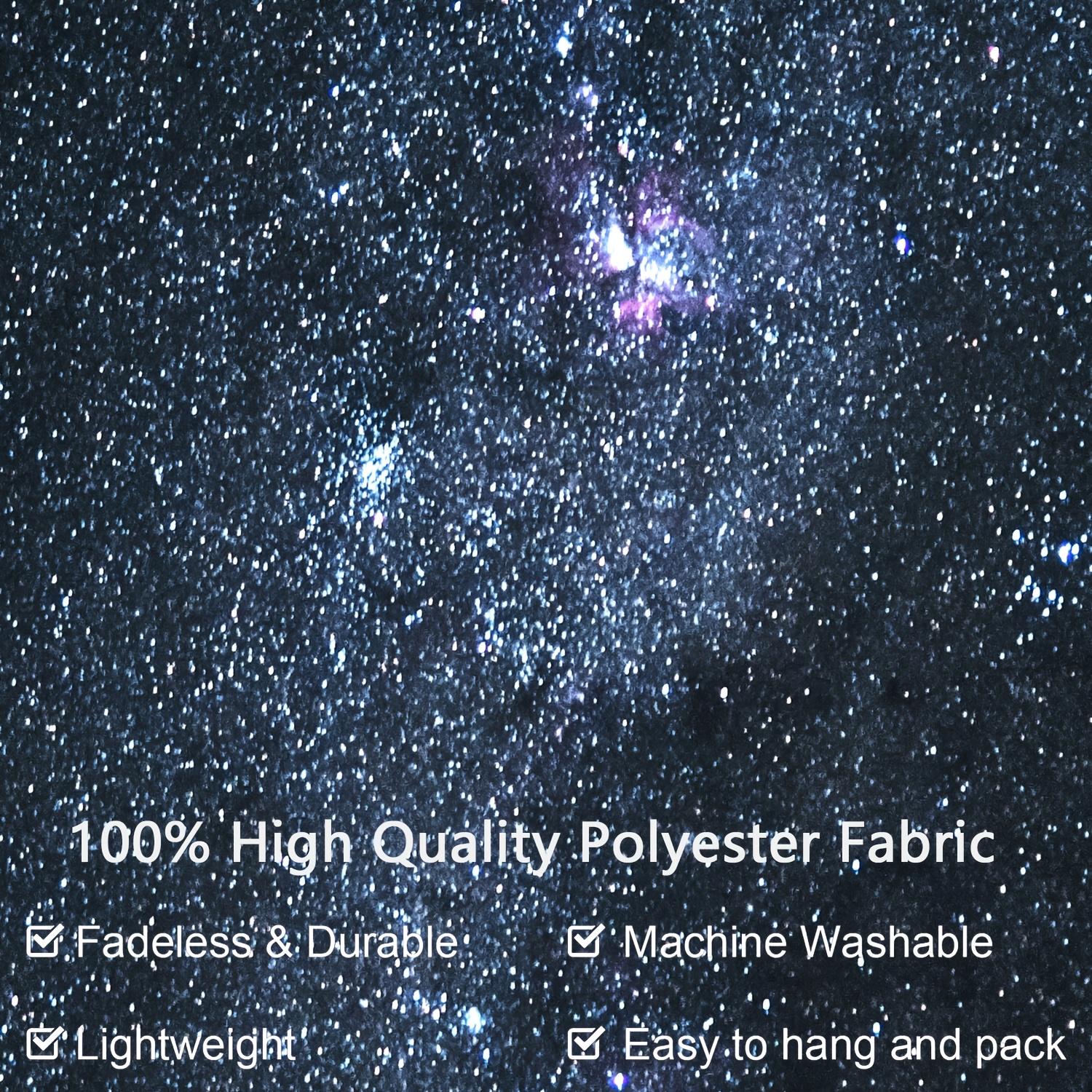 1 piece, extra large starry night sky tapestry, landscape photo background wall tapestry, suitable for bedroom, living room, office, party decoration, can be installed on the ceiling, peach skin fabric, indoor use, 100% polyester, no need to use electrici