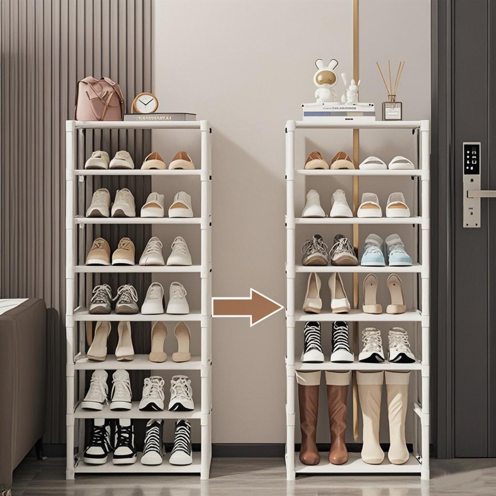 Adjustable Large-Capacity Shoe Rack, Dustproof Shoe Storage Organizer, Shoe Display Stand, Home Organizer for Living Room and Bedroom, Shoe Holder Adjustable Large-Capacity Shoe Rack, Dustproof Shoe Storage Organizer, Shoe Display Stand, Home Organizer for Living Room and Bedroom, Shoe Holder