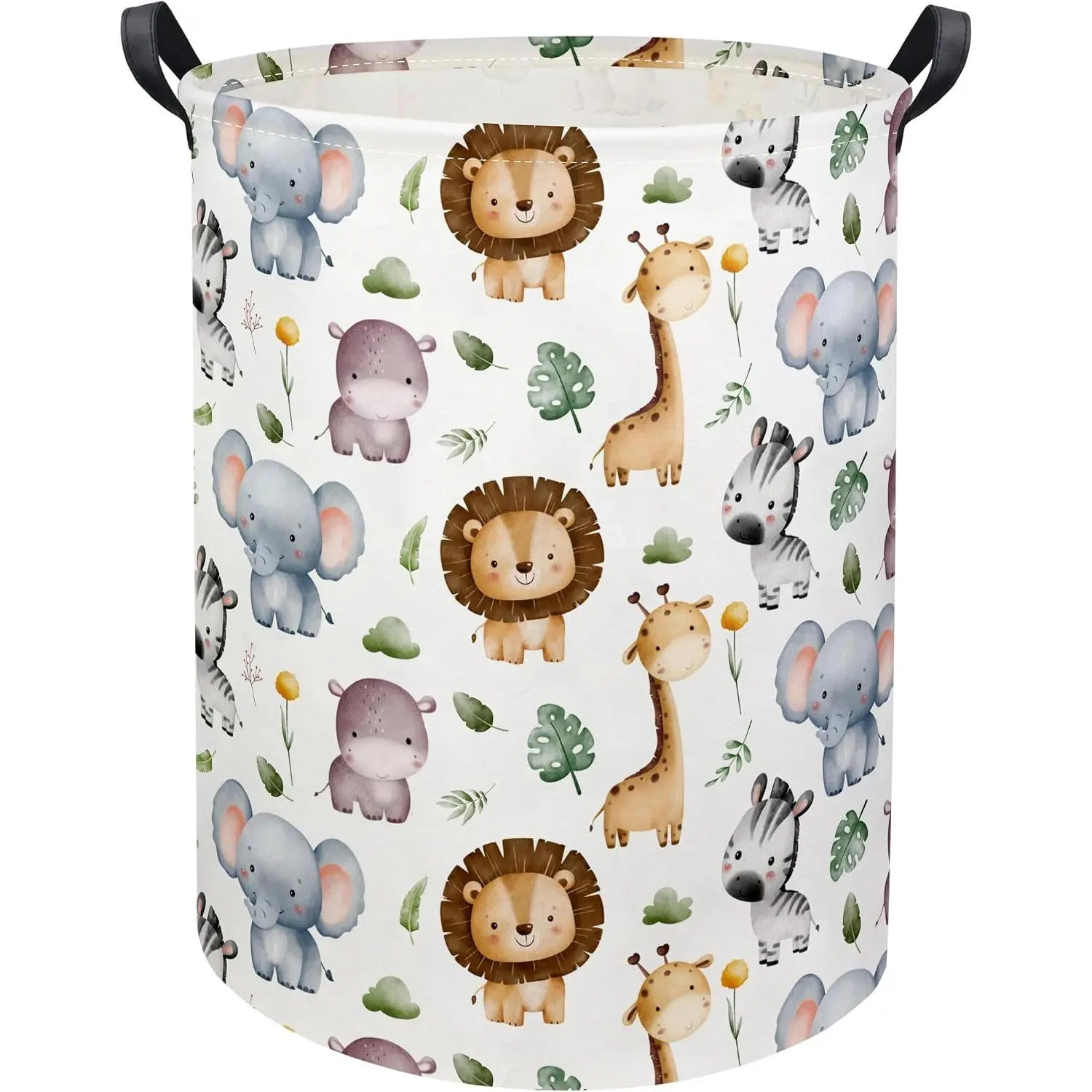 Baby Laundry Hamper Basket Baby Hamper for Nursery Boy and Girl Cute Kids Toys Storage Bin Organizer Animal Room Decor(Animal)
