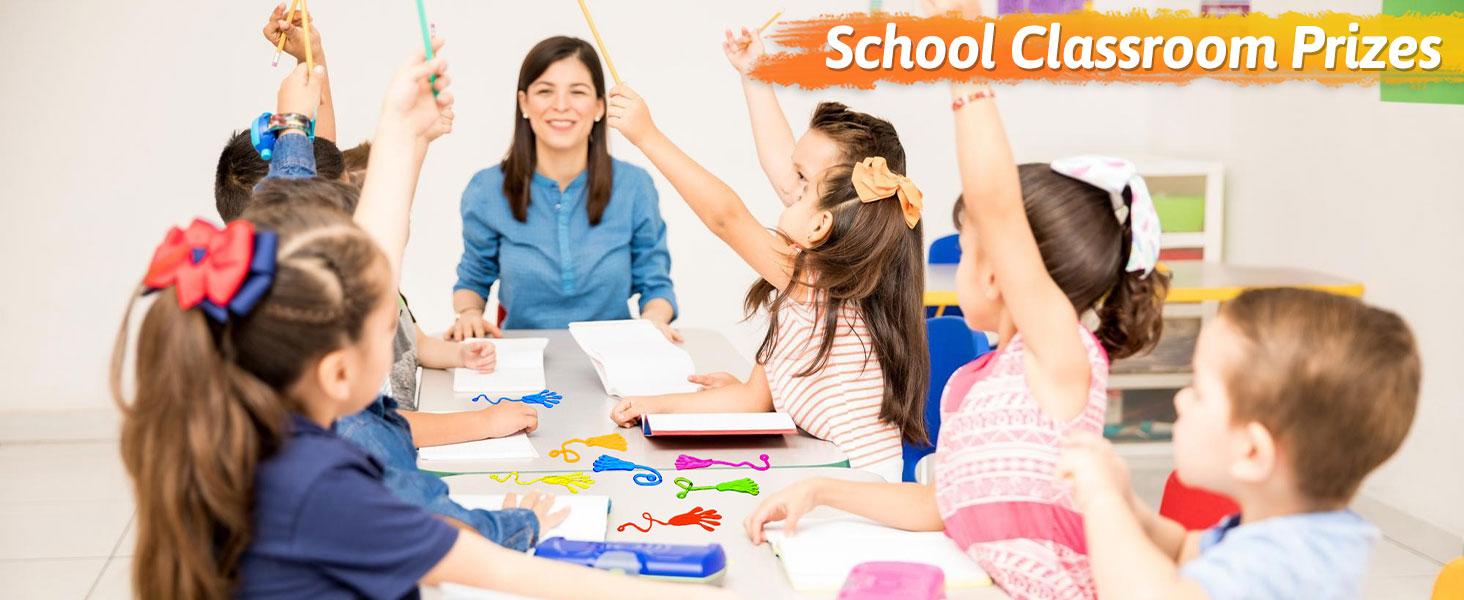 50-Pack Sticky Hands Toy Party Favors |       Perfect for Kids Goodie Bags, Classroom Valentines, Birthday Student Gifts, and Party Supplies Stuffers