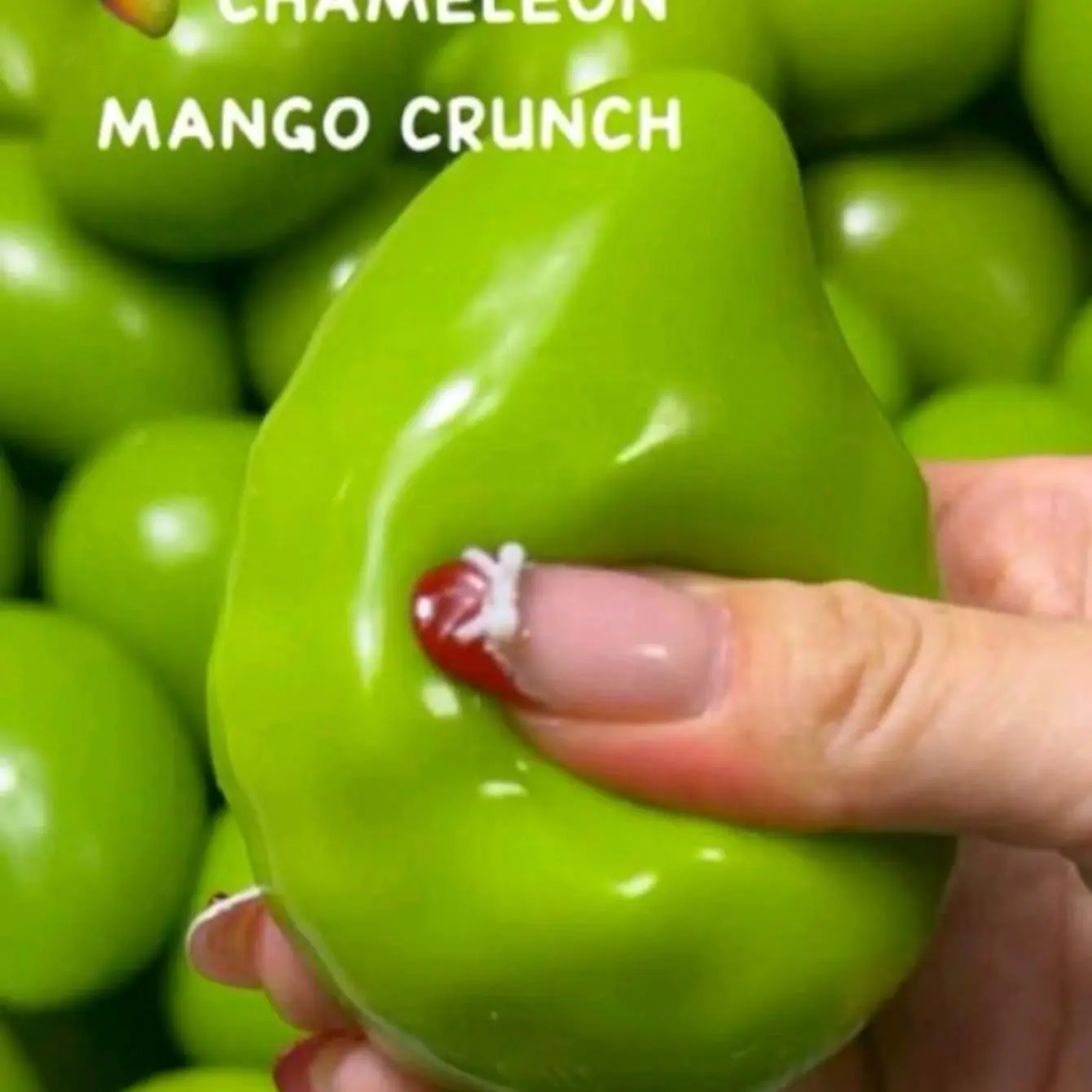 Handmade Crispy Mango Pressure Ball Fidget Toy, Color-Changing Mango Squid Fidget Ball, Asmr Sensory Stress Relief Toy, Slow Rise Fidget Toy