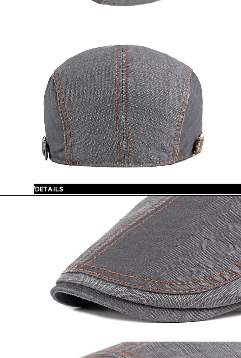 HT2953 Berets Men Women Spring Summer Autumn Beret Hat Male Female Artist Painter Ivy Flat Cap 100% Cotton Adjustable Beret Cap