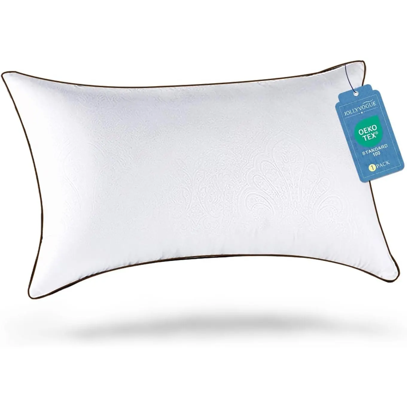 Pillows Queen Size for Sleeping, Soft and Supportive Bed Pillow with Down Alternative Filling for Side and Back Sleepers,