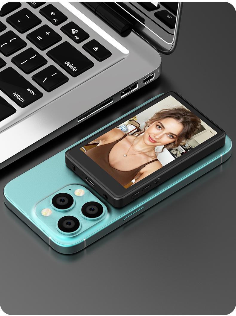 Magnetic Phone Monitor | Real-Time Selfie Screen for Rear Camera Vlogging & Live Streaming