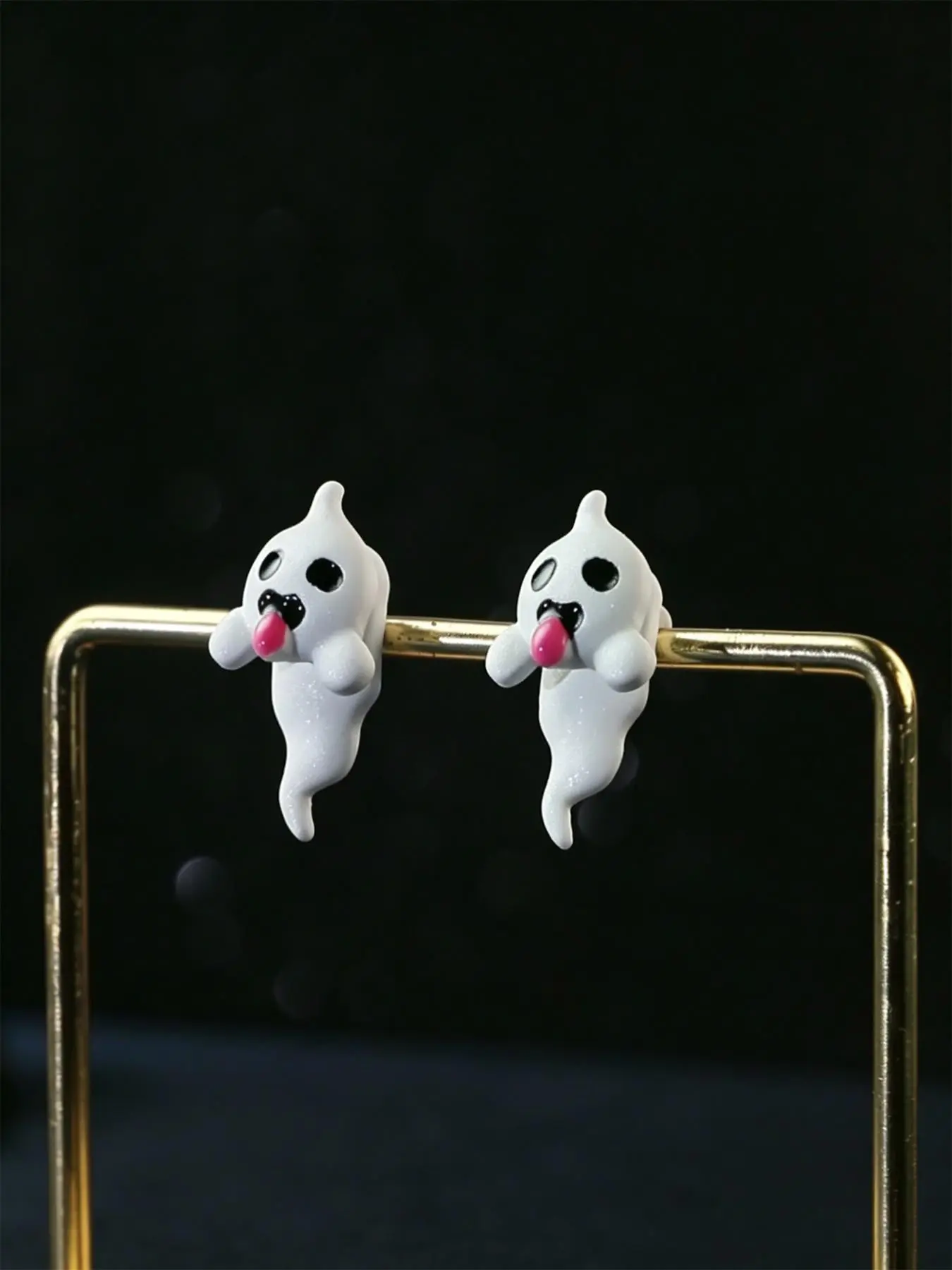 Halloween Earrings for Women, Spooky Ghost Earrings Studs, Cute Ghostface Merch, Nightmare Movie Jewelry, Holiday Gift